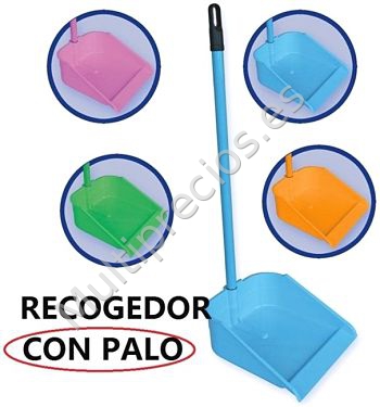RECOGEDOR PLASTICO C/PALO (24)