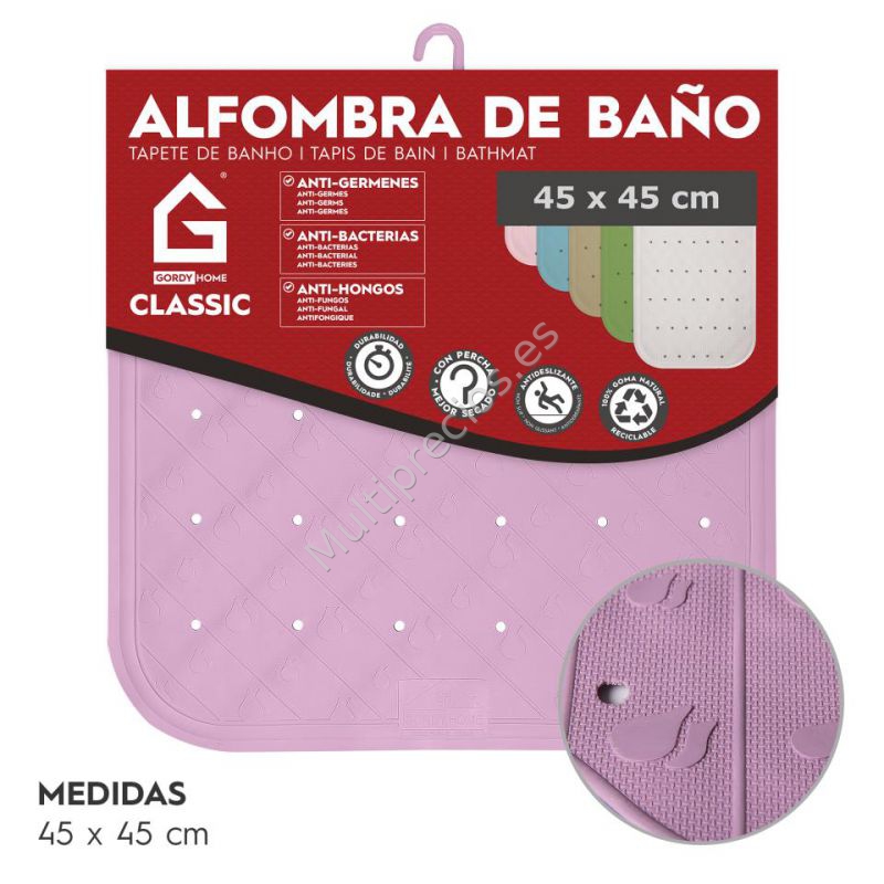 ALFOMBRA DE BAÑO 45x45 CM LILA (0)