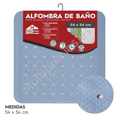 ALFOMBRA DE BAÑO 54x54 CM AZUL (0)