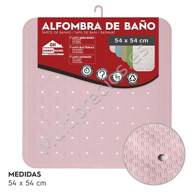 ALFOMBRA DE BAÑO 54x54 CM ROSA (0)