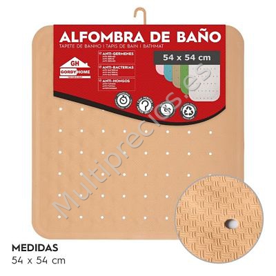 ALFOMBRA DE BAÑO 54x54 CM BEIGE (0)