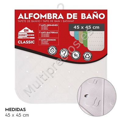 ALFOMBRA DE BAÑO 45x45 CM BLANCO (0)