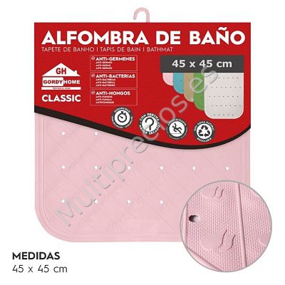 ALFOMBRA DE BAÑO 45x45 CM ROSA (0)