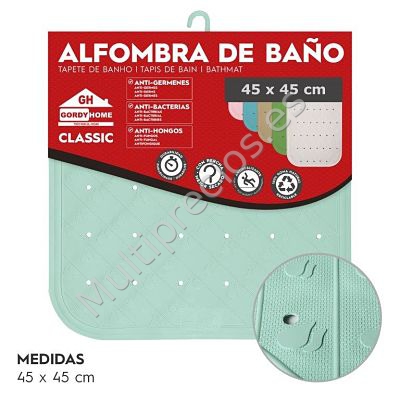 ALFOMBRA DE BAÑO 45x45 CM VERDE (0)
