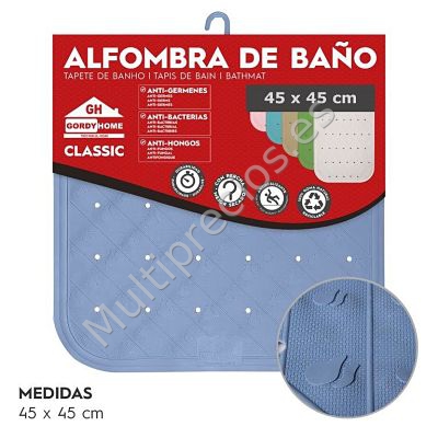 ALFOMBRA DE BAÑO 45x45 CM AZUL REFLEX (0)