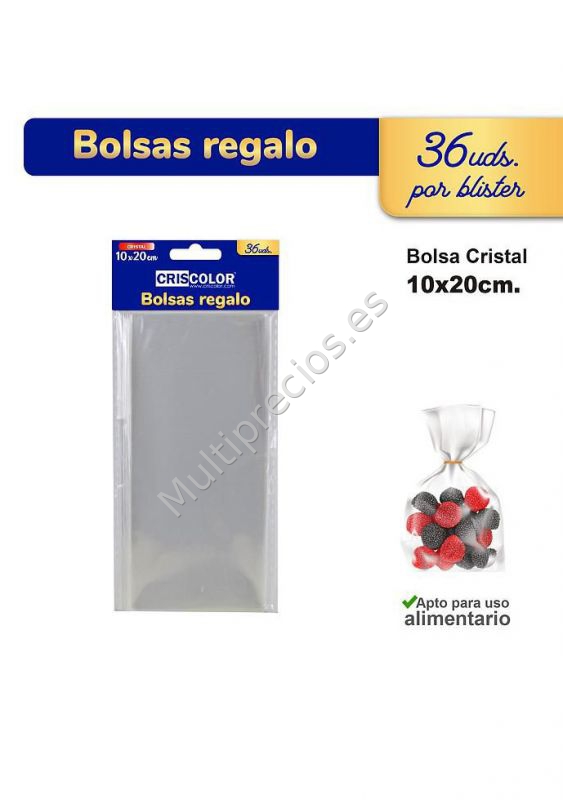 BOLSA CRISTAL 10X20CM 36UDS. (0)
