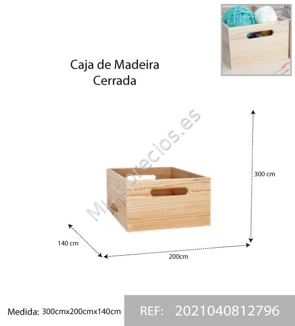 CAJA DE MADERA 300X200X140 (0)
