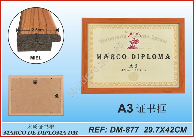 MARCO DIPLOMA A3 MIEL DM-877 (0)