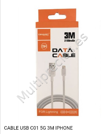 CABLE USB IPHONE 5G (12U) (0)