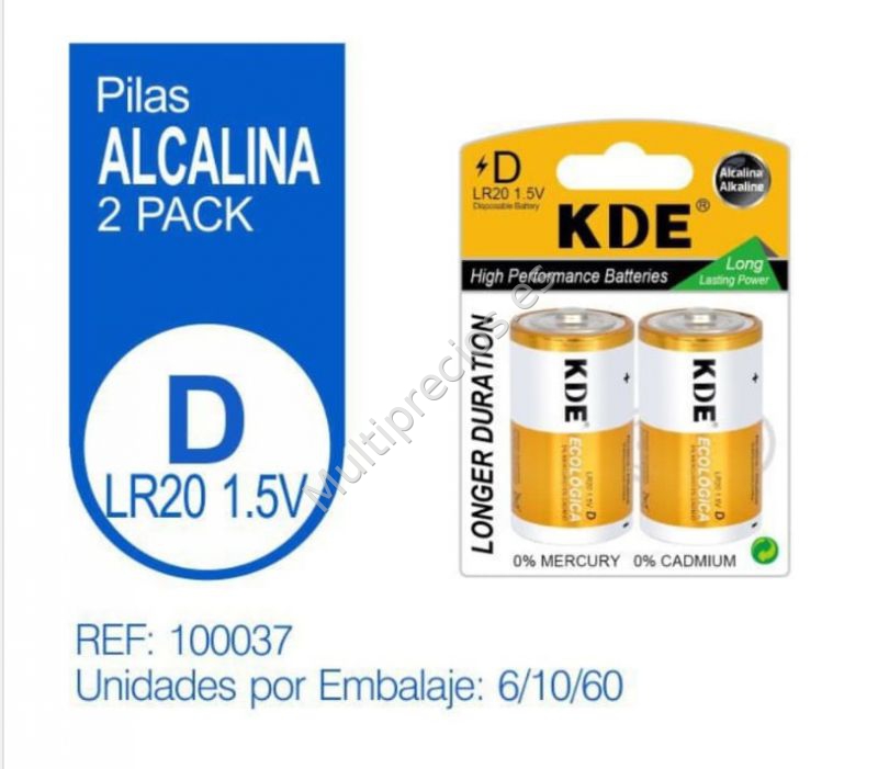 PILAS ALCALINAS 1.5V LR20 D (6)