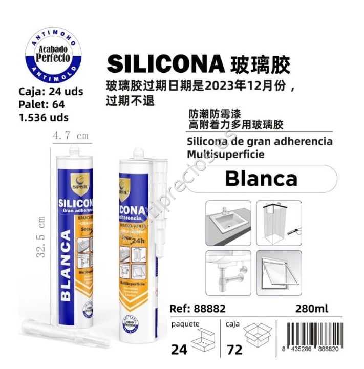 SILICONA 280ML BLANCA (0)