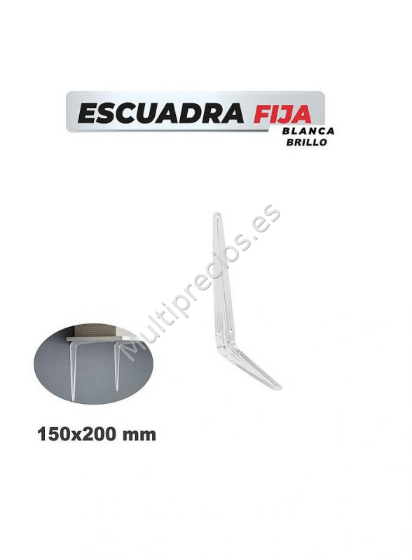 ESCUADRA 150X200MM BLANCA BRILLO (0)