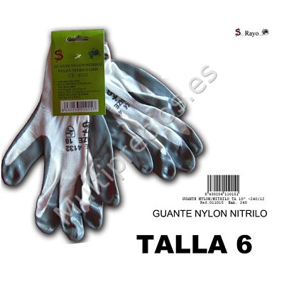 GUANTE T6 NYLON NITRILO (12)
