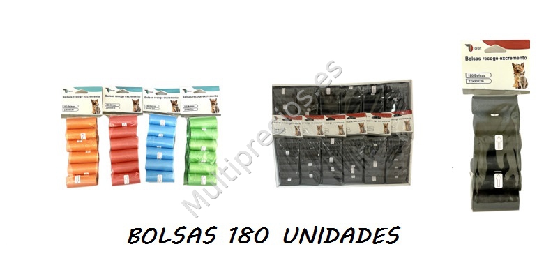 BOLSA RECOGE EXCREMENTOS 180 UNID (0)