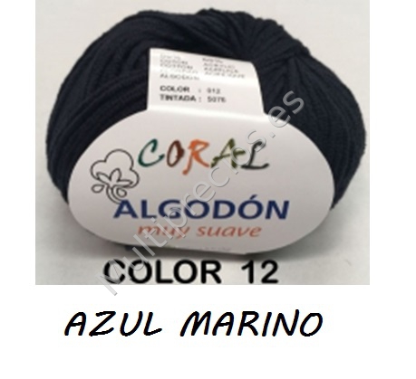 HILO ALGODON CORAL 012 AZUL MARINO (20)