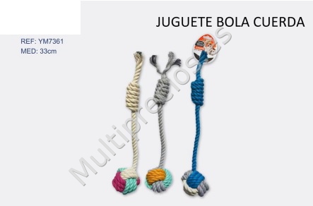 JUGUETE BOLA CUERDA 33cm (0)