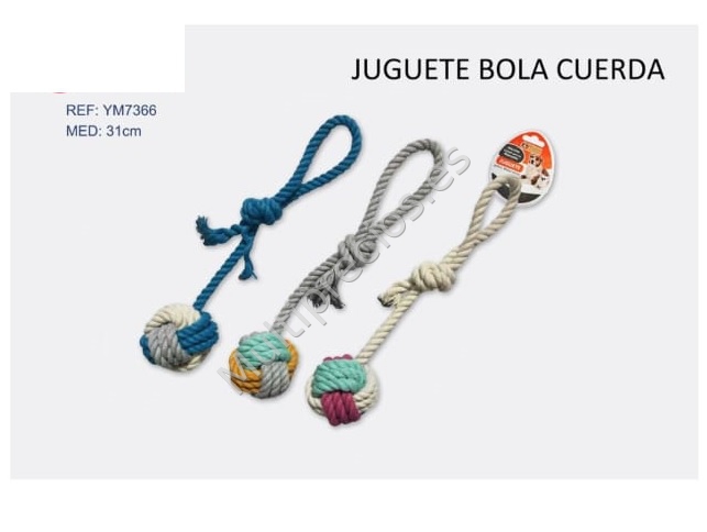 JUGUETE BOLA CUERDA 31cm (0)