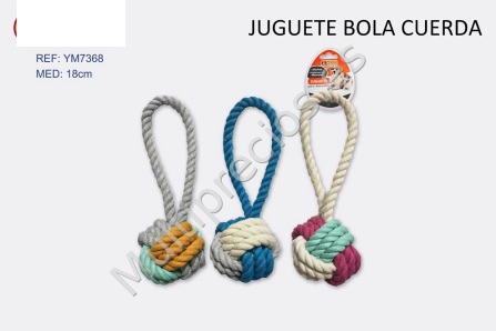 JUGUETE BOLA CUERDA 18cm (0)