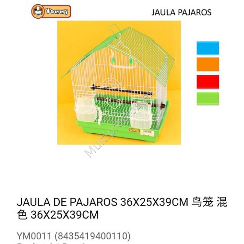 JAULA PAJARO 36X25X39CM (0)