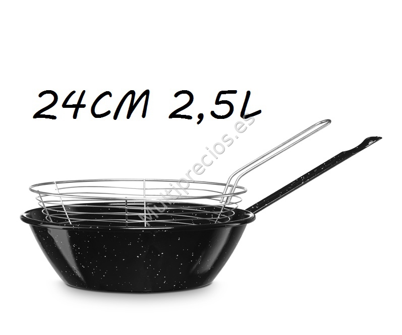 SARTEN 24CM 2.5L HONDA CON CESTILLO (0)
