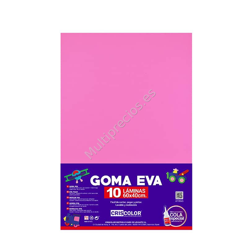 GOMA EVA ROSA 40X60 10UDS (10)