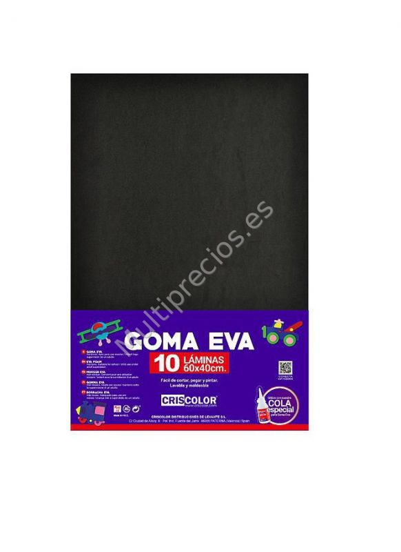 GOMA EVA NEGRO 40X60 10UDS (0)