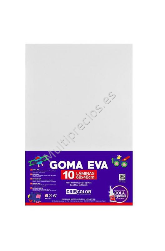 GOMA EVA BLANCO 40X60 10UDS (10)