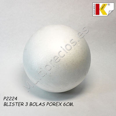 POREX BOLA POREX 06cm BLISTER 3 (0)